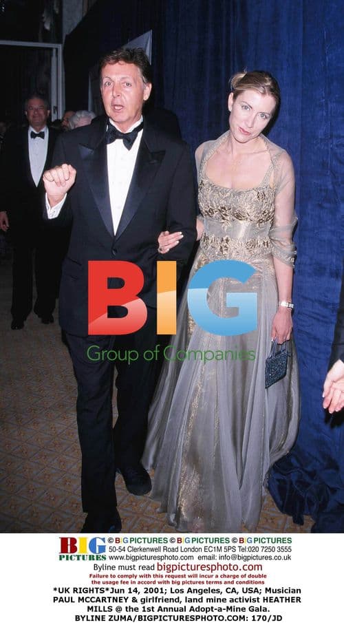 Paul McCartney & Heather Mills at Adopt-a-Mine Gala