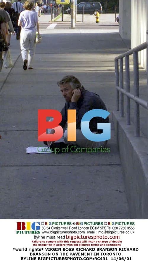 Richard Branson on Pavement in Toronto