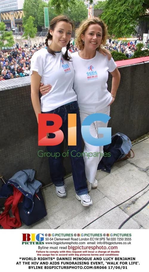 Dannii Minogue and Lucy Benjamin at HIV/AIDS event