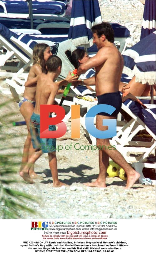 Louis and Pauline with Daniel Ducruet