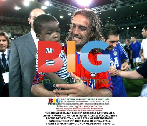 Gabrielle Batistuta at Charity Football Match
