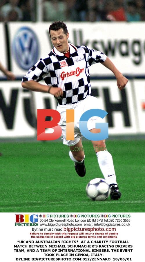 Celebrity Charity Football Match in Genoa, Italy