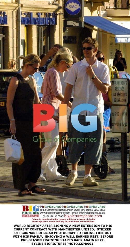 Ole Gunnar Solskjaer with Family