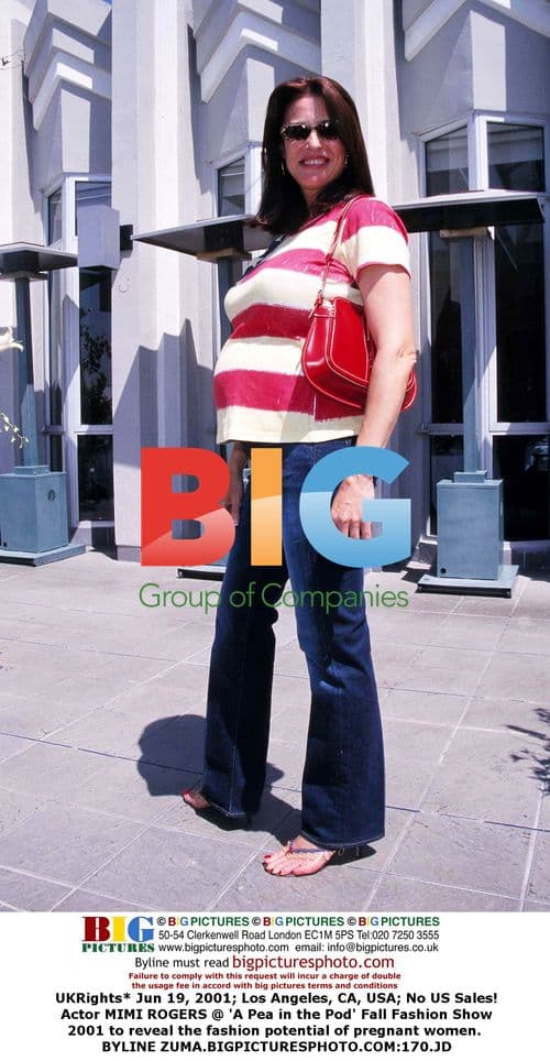 Mimi Rogers Pregnant Fashion Show