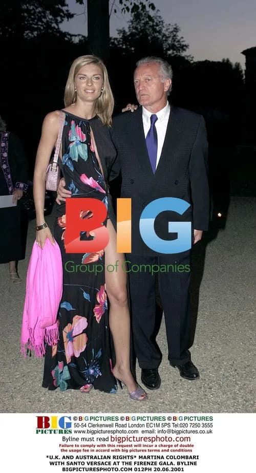 Martina Colombari and Santo Versace at Firenze Gala