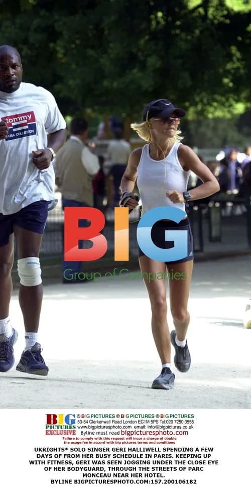 Geri Halliwell Jogging in Paris