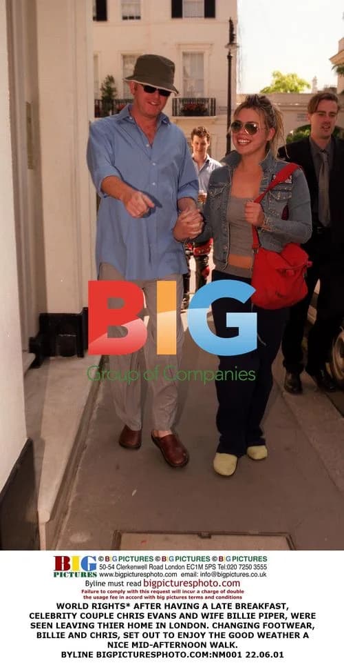 Chris Evans and Billie Piper Out for a Stroll