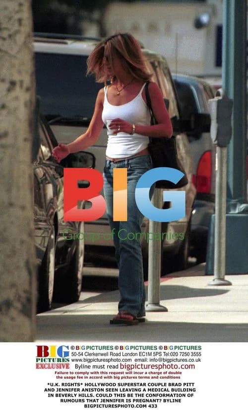 Brad Pitt and Jennifer Aniston Leaving Medical Building