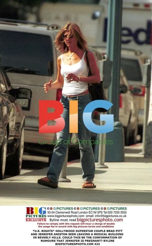 Brad Pitt & Jennifer Aniston Seen Leaving Medical Building