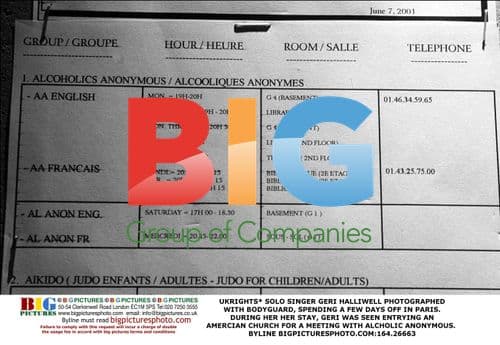 Geri Halliwell photographed in Paris