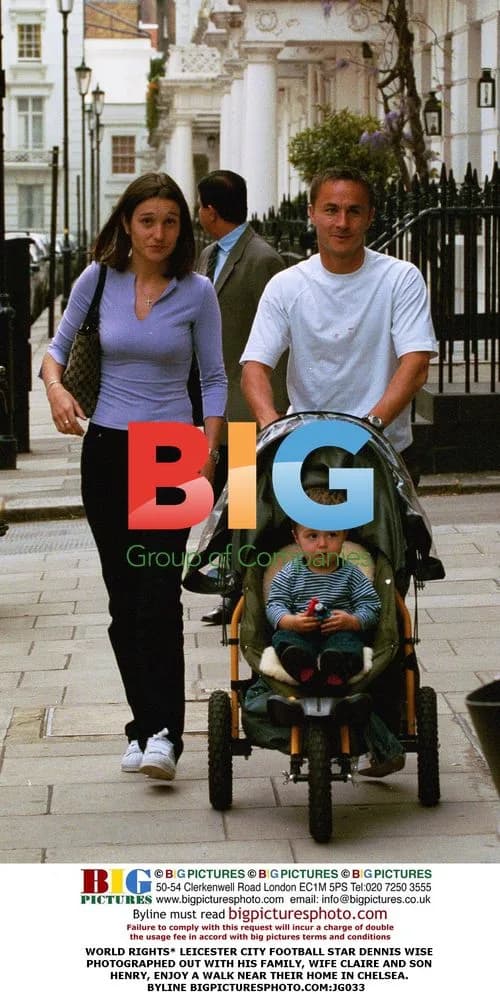 Dennis Wise photographed with family in Chelsea