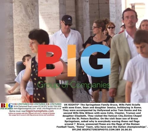 Springsteen and Hanks Families Tour Rome