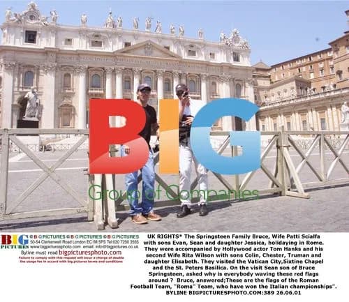 The Springsteen Family and Hanks Clan in Rome