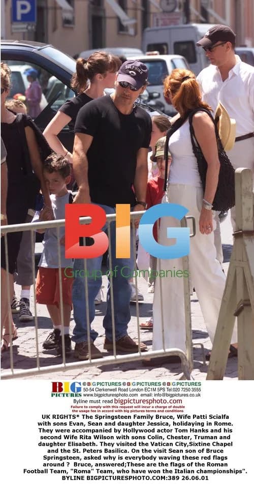 The Springsteen and Hanks Families in Rome