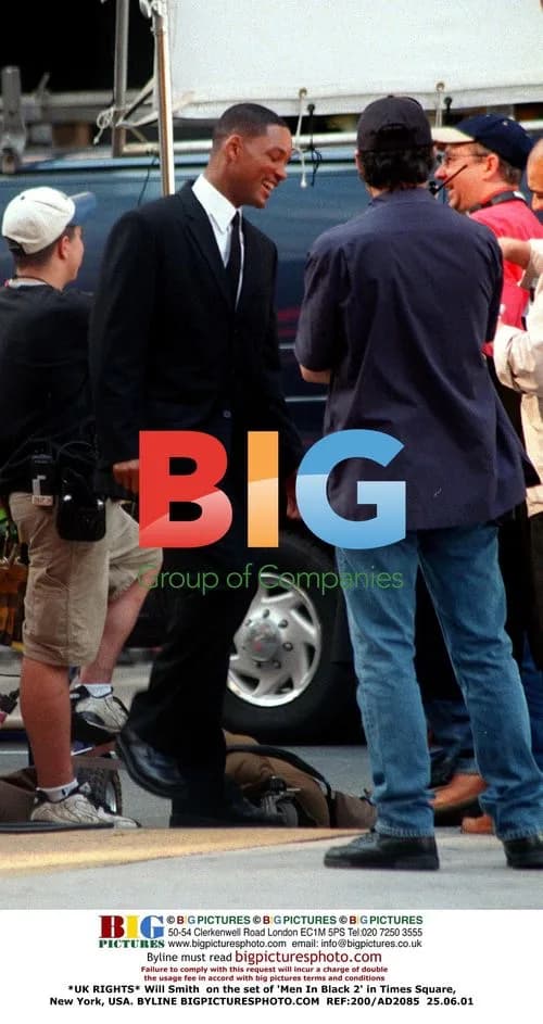 Will Smith on the set of 'Men In Black 2'