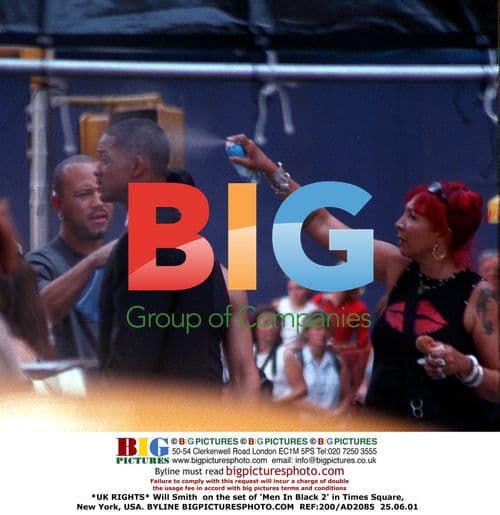 Will Smith on the set of 'Men In Black 2'