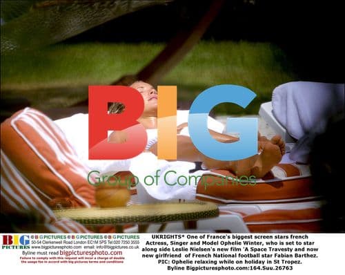 Ophelie Winter relaxing in St Tropez