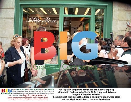 Madonna and Gwyneth Paltrow shop in Paris