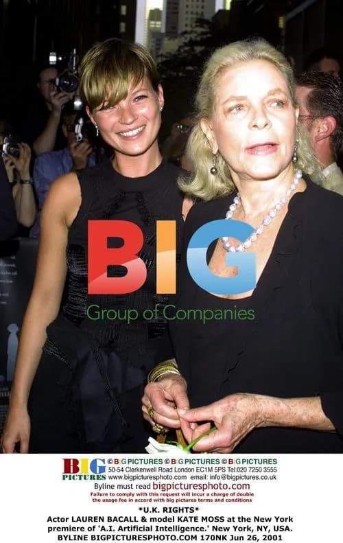 Lauren Bacall & Kate Moss at 'A.I.' Premiere