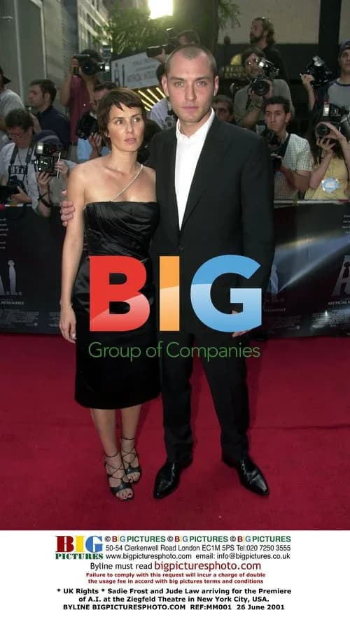 Sadie Frost and Jude Law at A.I. Premiere