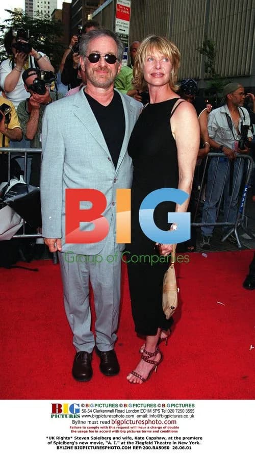 Steven Spielberg and Kate Capshaw at "A.I." Premiere