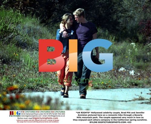 Brad Pitt and Jennifer Anniston's Romantic Hike