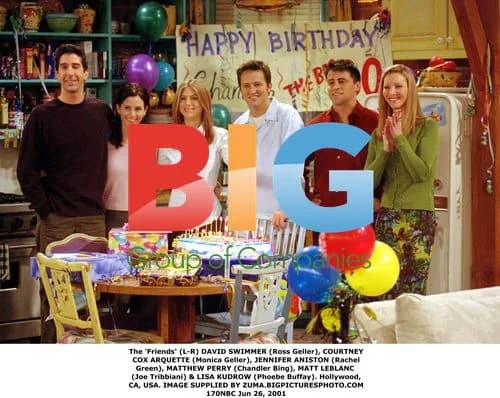 The Cast of Friends Pose Together