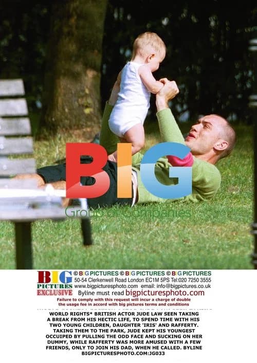 Jude Law Spends Time With Kids In Park