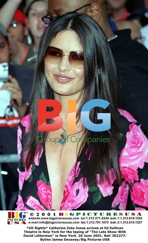 Catherine Zeta-Jones at Late Show taping