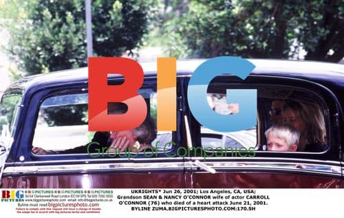 Sean & Nancy O'Connor at Carroll O'Connor's Funeral