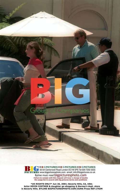 Kevin Costner & Daughter Shopping in Beverly Hills