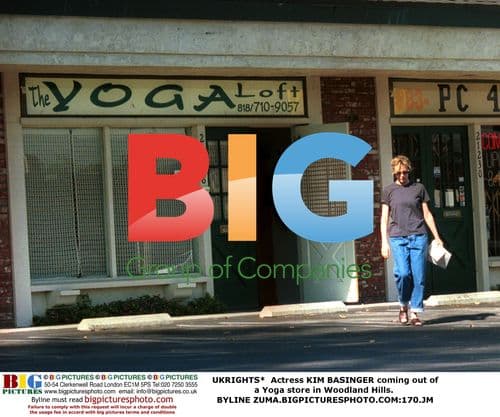 Actress Kim Basinger at Yoga Store