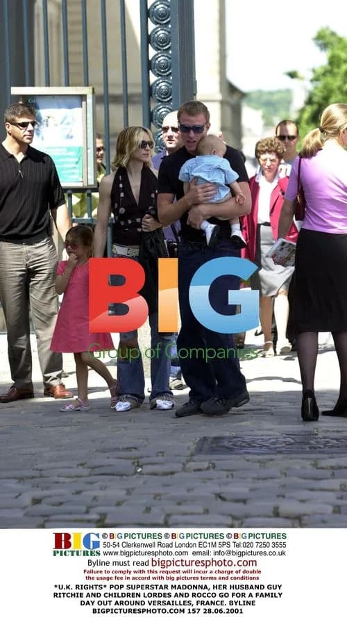 Madonna and Family Day Out in Versailles