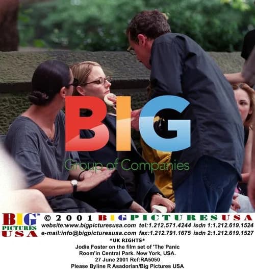 Jodie Foster on set of 'The Panic Room' in NYC