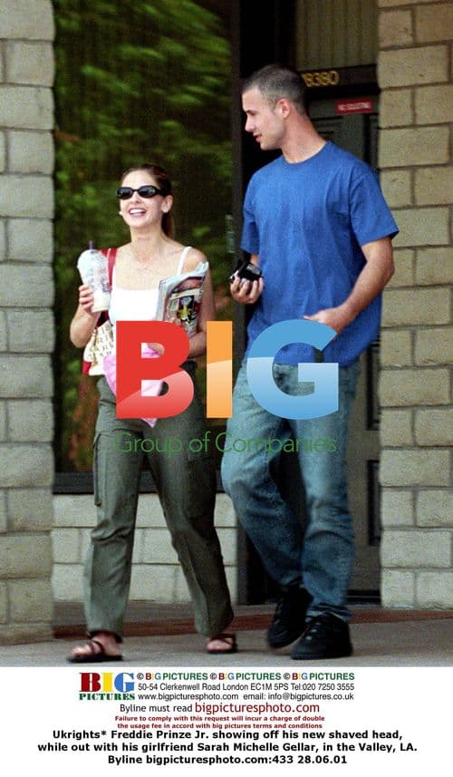 Freddie Prinze Jr. and Sarah Michelle Gellar in LA