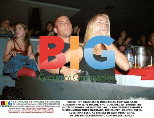 Ronaldo and Wife Milene at Caetano Veloso Concert