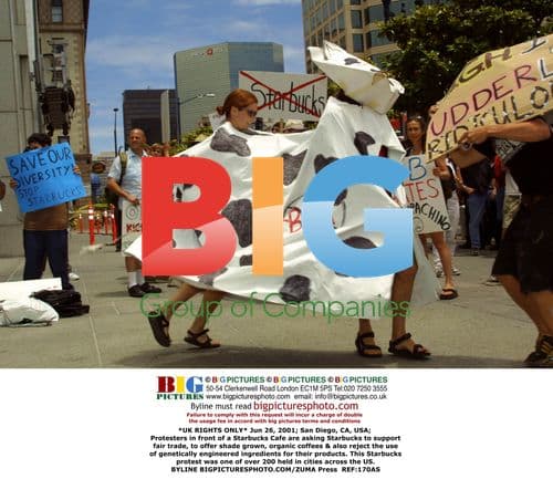 Starbucks Fair Trade Protest in San Diego