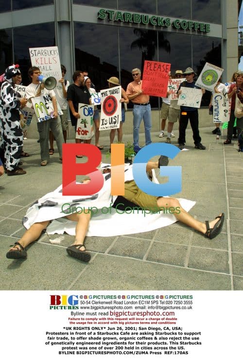 Starbucks Protest in San Diego