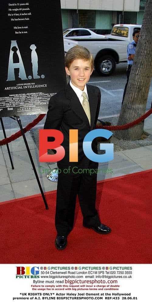 Haley Joel Osment at A.I. Hollywood Premiere