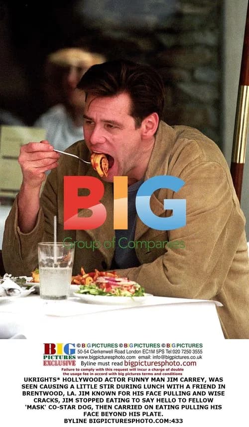 Jim Carrey Pulls Faces at Lunch in LA