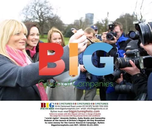 Amanda Holden, Gaby Roslin and Samantha Robson at charity launch