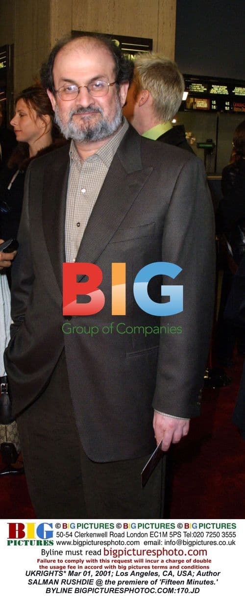 Salman Rushdie at 'Fifteen Minutes' Premiere