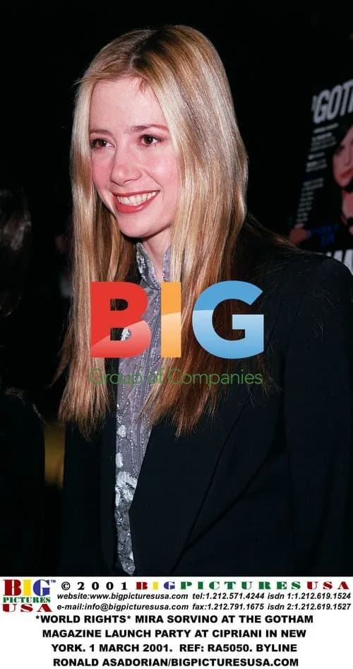 Mira Sorvino at Gotham Magazine Launch Party
