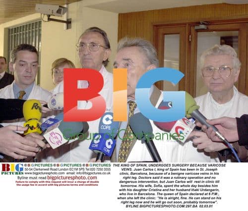 King of Spain Undergoes Surgery for Varicose Veins