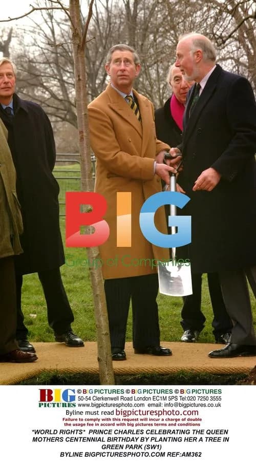 Prince Charles Plants Tree for Queen Mother's 100th