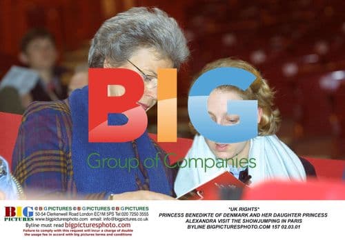 Princess Benedikte & Princess Alexandra at Paris Horse Show