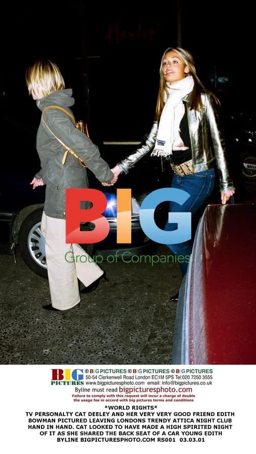 Cat Deeley and Edith Bowman Leaving Attica Nightclub