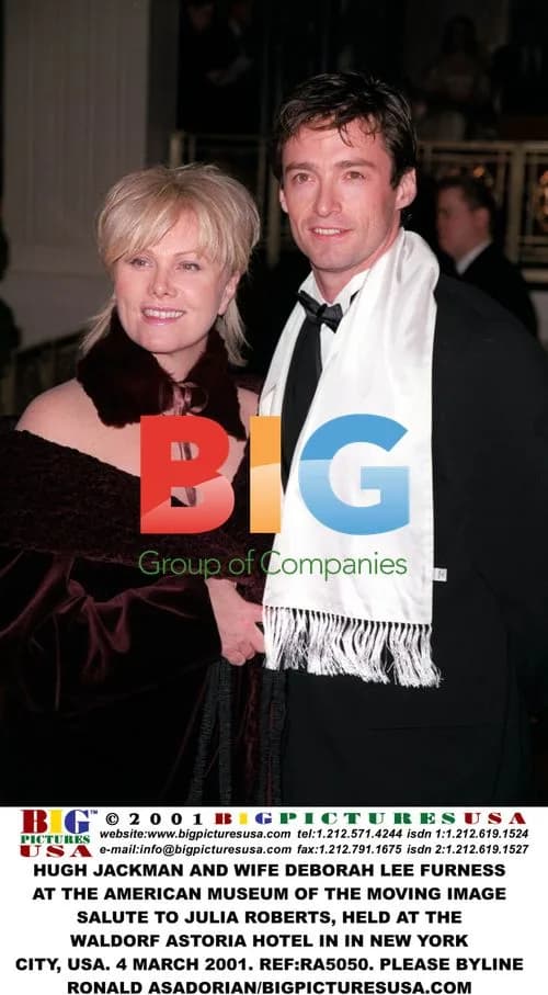HUGH JACKMAN AND DEBORAH LEE FURNESS AT JULIA ROBERTS TRIBUTE