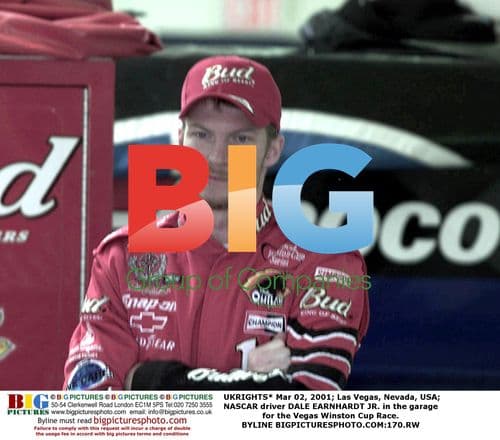 Dale Earnhardt Jr. in Las Vegas NASCAR Garage