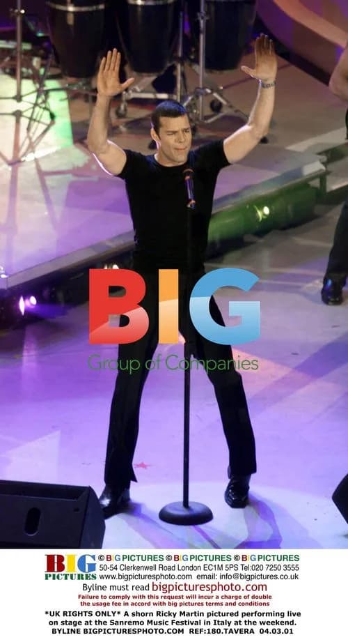 Ricky Martin Performs at Sanremo Music Festival